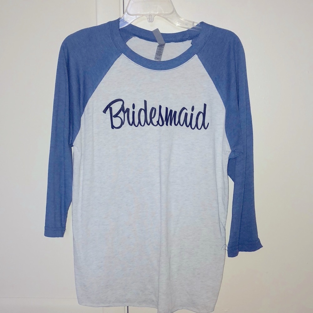 🍓6/$15🍓 Bridesmaid Baseball Style Top (M)
